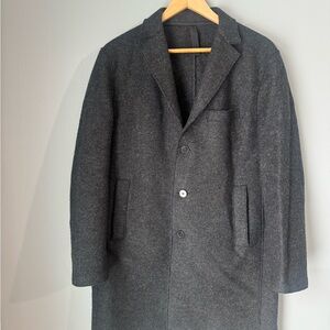 Men's Classic Gray Overcoat